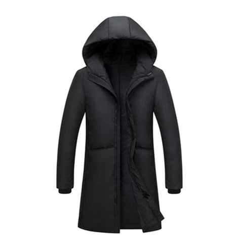 Russia 90% white duck down long jackets men Winter long parkas Waterproof windproof hooded coat male High quality thicken coats