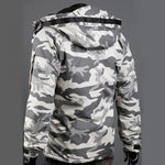 Christmas Autumn and winter men's camouflage zipper hooded jacket fashion hit color Parker warm  coat jacket