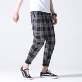 LAPPSTER-Youth Men Plaid Pants Streetwear 2020 Harajuku Korean Fashions Autumn Joggers Pants Sweatpants Man 5 Colors Harem Pants