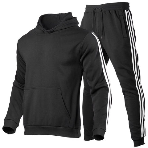 High Quality Tracksuit Men Hooded Sweatshirt+Pants Pullover Sets Autumn and Winter Sportwear Casual Outwear Sports 2 Piece Suits